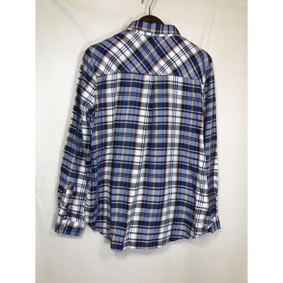 Wrangler  Shirt Women's Size Large Blue Plaid Buttons Western - Picture 5 of 6